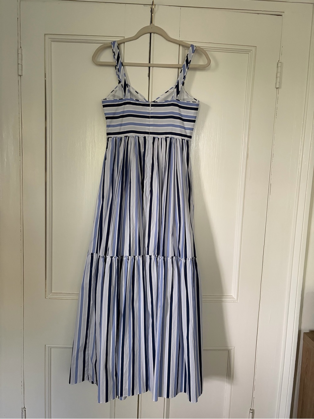 J. Crew Blue and White Striped Maxi Dress - Picture 2 of 3